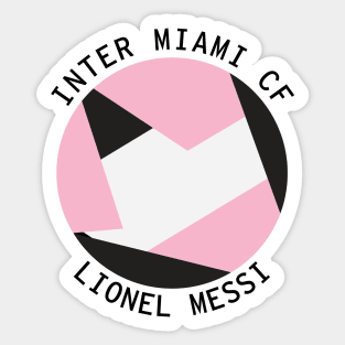 Lionel Messi Miami Soccer Ball Sticker